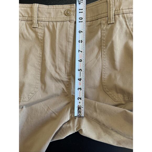 Talbots Pants Women 8 Beige Tan Khaki Chino Cargo Straight 27" Inseam NEW Preppy - Picture 8 of 10